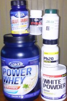 Whey Protein + White Powder + Ph20 + Glutamine